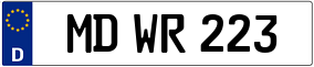 Trailer License Plate